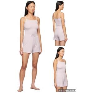 SKIMS Sleep Set Size XXS iris mica purple Tank Top & Shorts Pajamas FLAWS